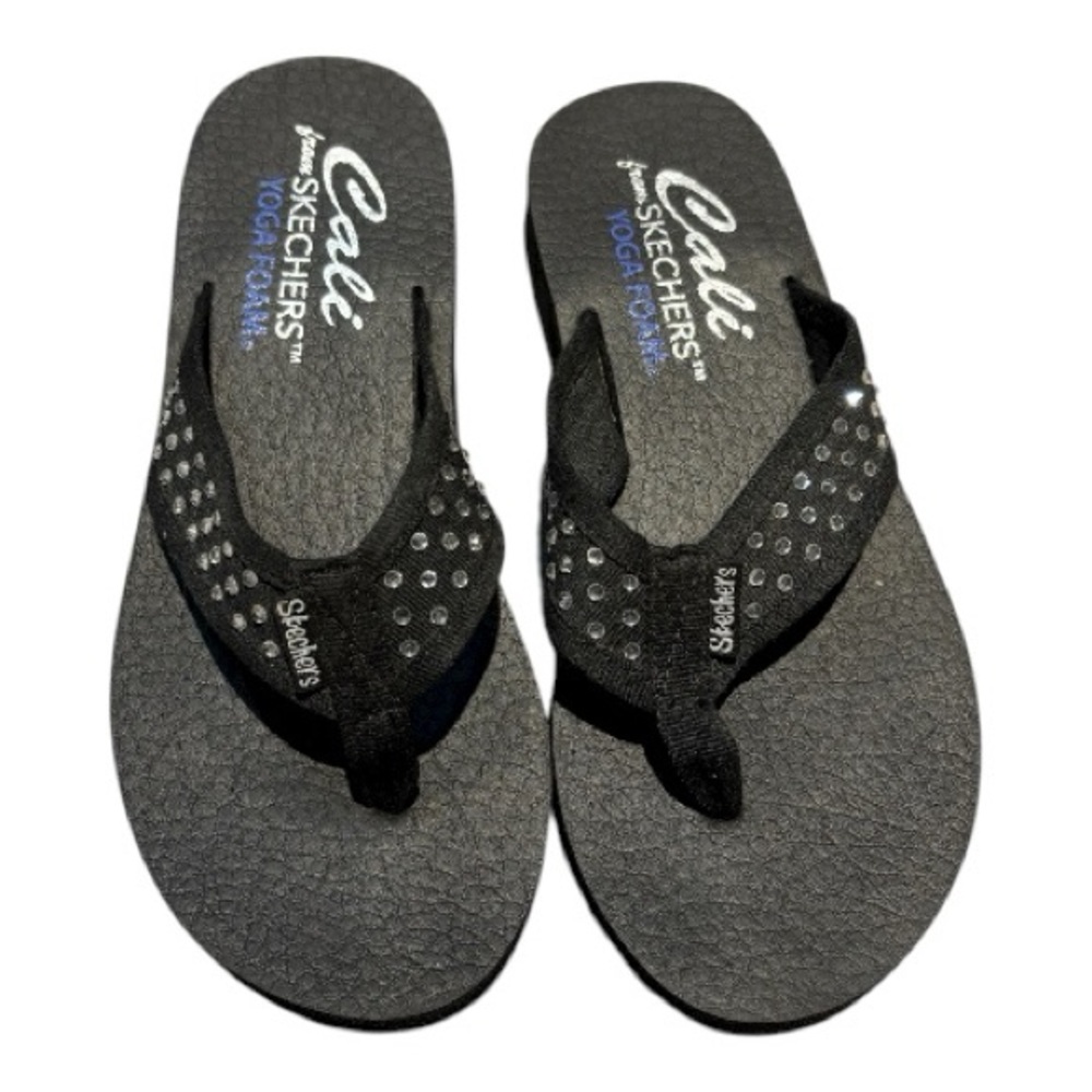 Skechers Black Rhinestone Sandals